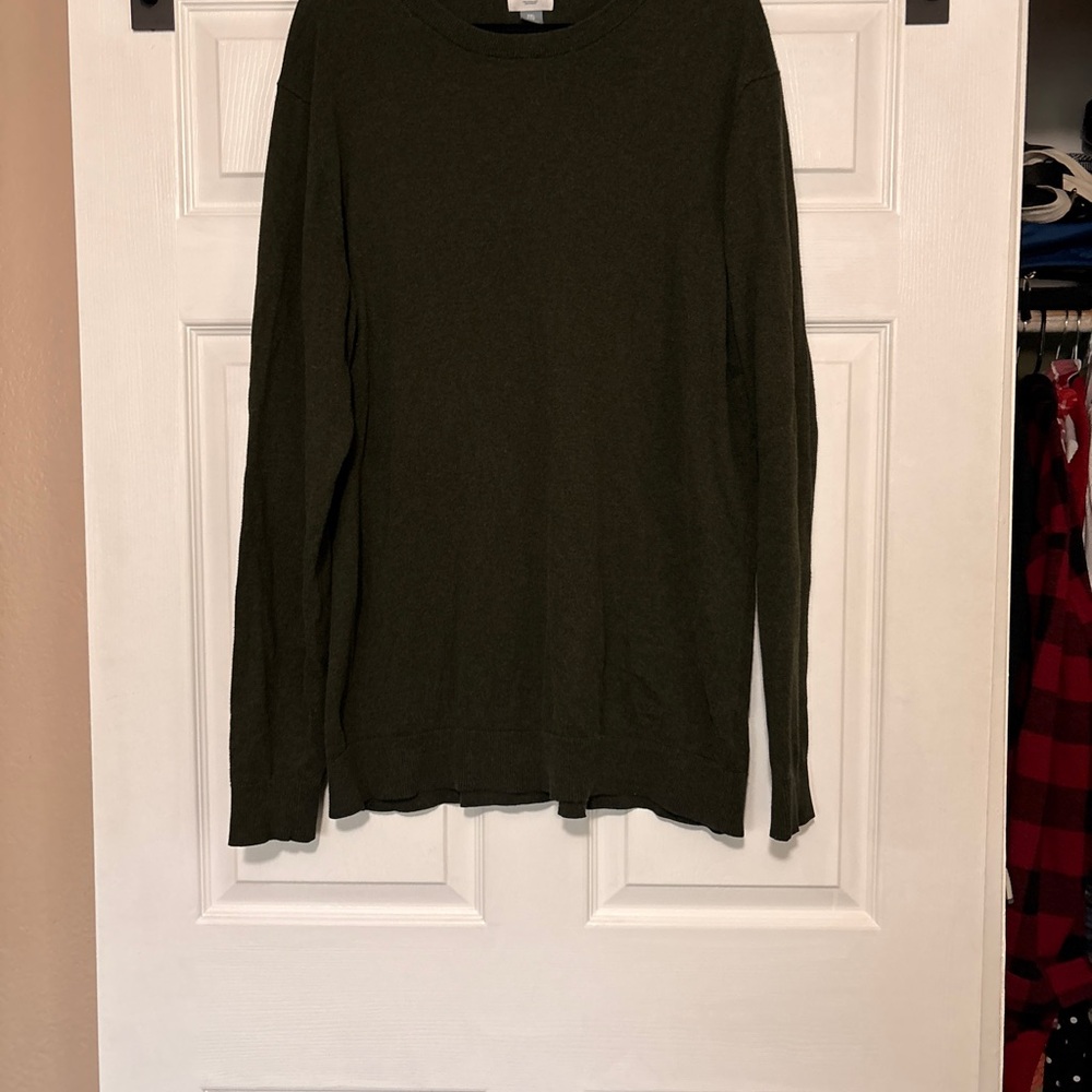 Old Navy Men's Forest Green Crewneck Sweater